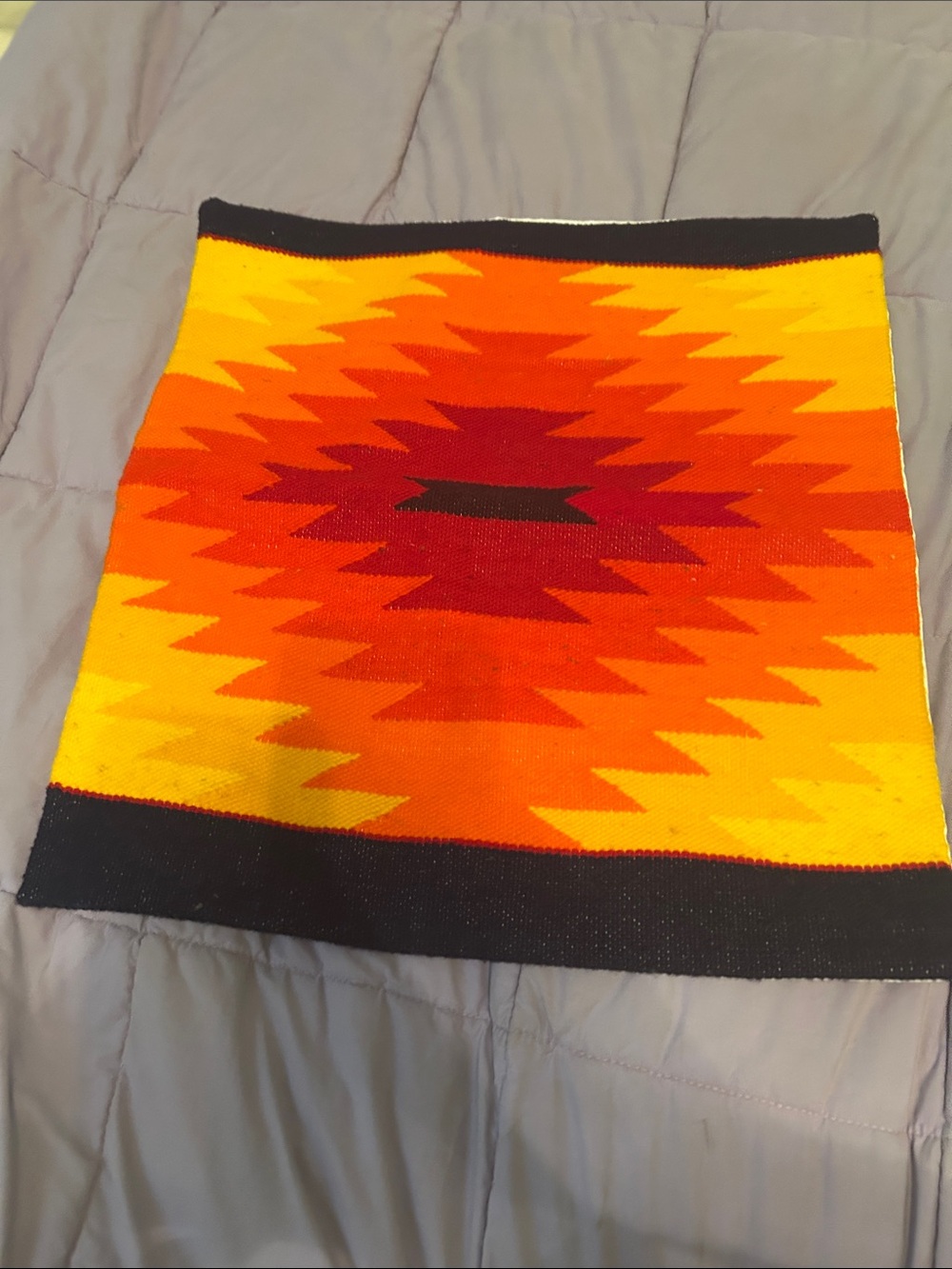 Pillow case Knit Mini Skirt in Yellow & Orange